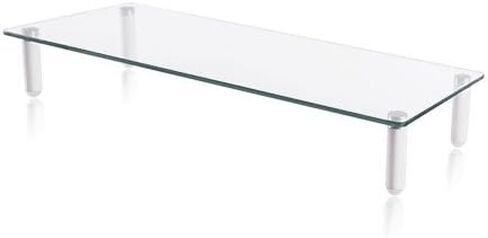 Adjustable Legs LCD LED Computer Monitor Table Riser with Tempered Glass, Shelf Space Saver Laptop (Adjustable Leg) in Kuwait