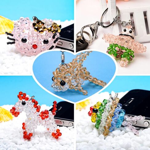 2880pcs 4mm Bicone Crystal Beads ، حبات زجاجية صغيرة ذات جوانب صغيرة لصنع المجوهر in Kuwait