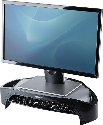Formes® Smart Suites ™ Monitor Riser Plus ، 4 "H X 18 13/16" W × 13 "D ، Black in Saudi Arabia
