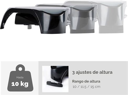 Formes® Smart Suites ™ Monitor Riser Plus ، 4 "H X 18 13/16" W × 13 "D ، Black in Saudi Arabia