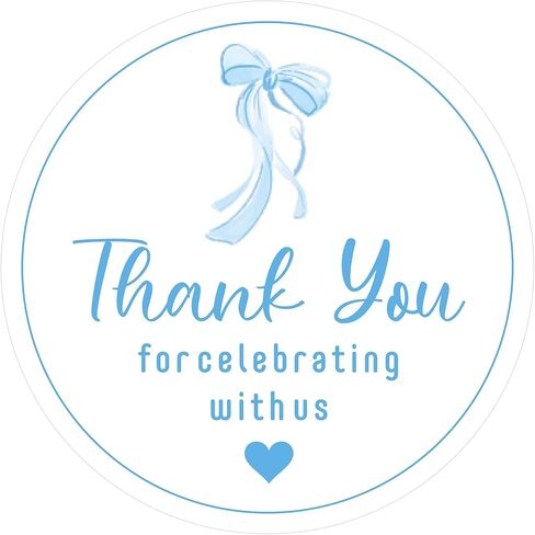 Pink Bow Thank You Stickers - Anwyll 60Pcs 2In Cute Bowknot Thank You Party Favor Stickers Self-Adhesive Thanks for Celebrating with Us Sticker Baby Shower Thank You Sticker for Girl Wedding Birthday in Saudi Arabia
