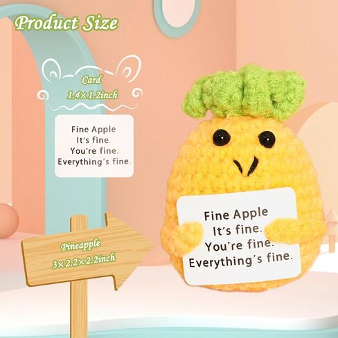 1PCS Funny Crochet Positive Potato: Handmde Emotional Support Pickle Gifts Encouragement Support Vegetables Knitted Dolls for Birthday Christmas Girls Gifts Party Decor-Miss Potato in Saudi Arabia
