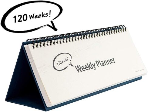 Undated Desk Weekly Daily Calendar Planner, Scheduler Memo Pad, Appointment Book, 11.8 x 4 Inches in Saudi Arabia
