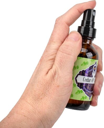 Royal Throne Dropper 4 Ounce Glass Bottle Scented Toilet Bowl Bathroom Spritz Spray, Lavender & Mint, Purple in Saudi Arabia