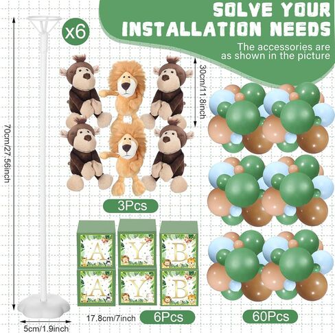 Lenwen 6 Sets Pink Blue Bear Dear Decorations for Gender Canner ، صناديق رسائل ، طاولة دش الطفل الدب محشو بالحيوانات بالون مع صناديق عرق أفخم لحفل زفاف حفلة عيد الميلاد in Saudi Arabia