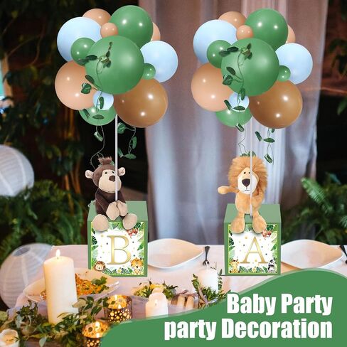 Lenwen 6 Sets Pink Blue Bear Dear Decorations for Gender Canner ، صناديق رسائل ، طاولة دش الطفل الدب محشو بالحيوانات بالون مع صناديق عرق أفخم لحفل زفاف حفلة عيد الميلاد in Saudi Arabia