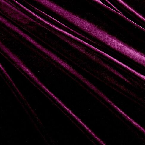 Stretch Velvet Eggplant, Fabric by the Yard in Kuwait
