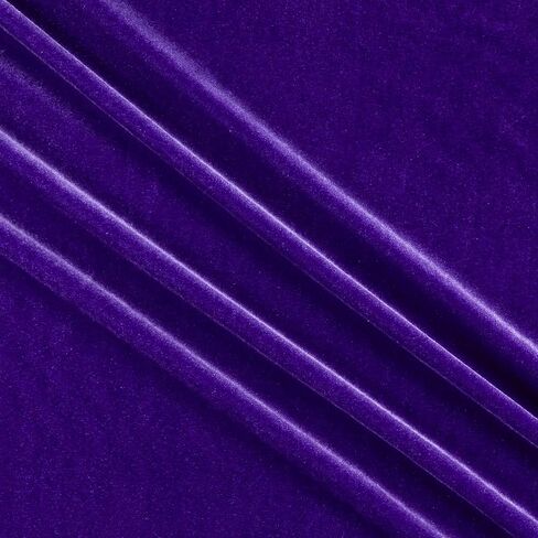 Stretch Velvet Eggplant, Fabric by the Yard in Kuwait