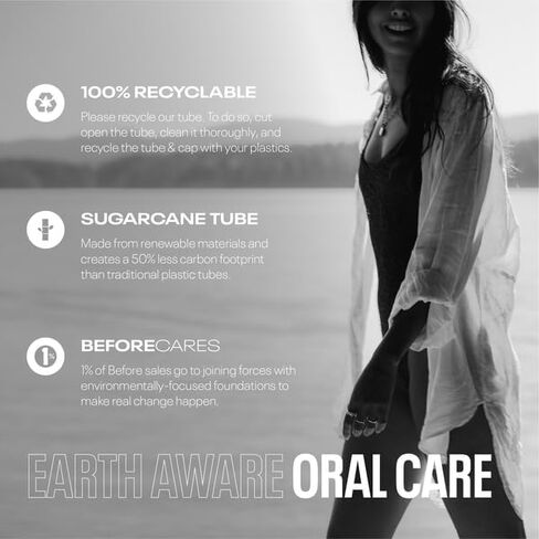 All Natural Whitening Toothpaste, SuperMint, Clean Natural Ingredients, Balanced Foaming, Low Abrasion, Long Lasting Freshness, Plant Based Recyclable Tube, 3.5 oz in Saudi Arabia