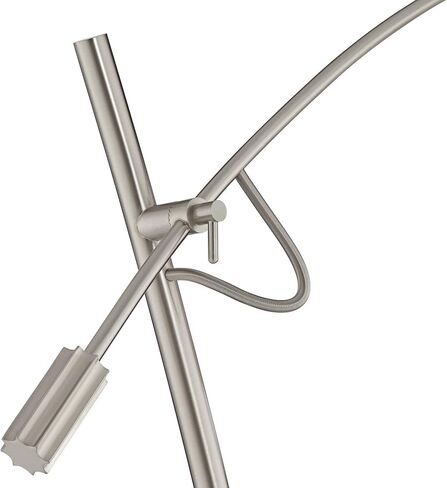 Possini Euro Design Raymond Modern Arc Floor Lamp 69" Tall Warm Gold Metal Adjustable Boom Arm White Linen Drum Shade Decor for Living Room Reading House Bedroom Home Office House in Saudi Arabia