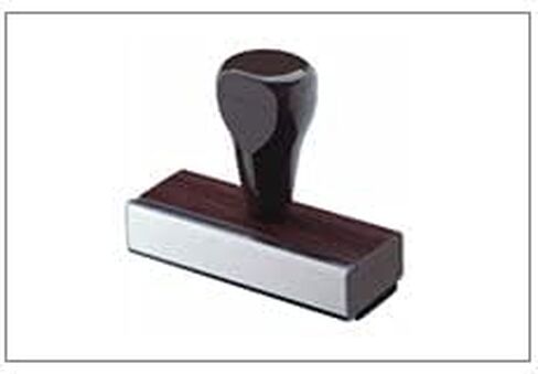 Traditional Rubber Stamp 2 line 2in Across in Saudi Arabia