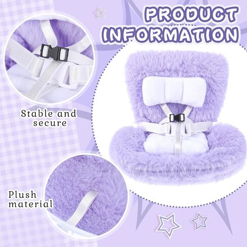 Car Seat for 17cm Dolls Seats for Accessories Car Ornament for Blind Box Doll Fans, Collectors(Purple) in Saudi Arabia