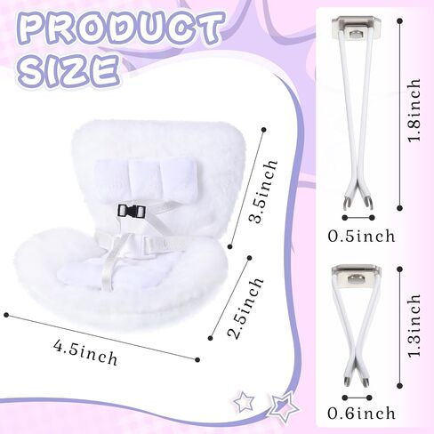 Car Seat for 17cm Dolls Seats for Accessories Car Ornament for Blind Box Doll Fans, Collectors(Purple) in Saudi Arabia