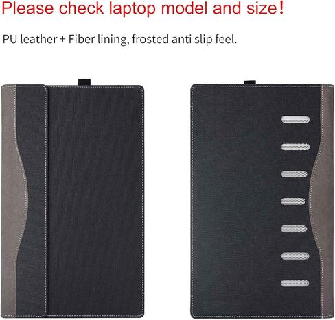 غلاف الكمبيوتر المحمول لـ HP EliteBook 840 G11 & لـ HP EliteBook 845 G11 14inch ، 2-in-1 PU Leather Bookwev (Black) in Kuwait