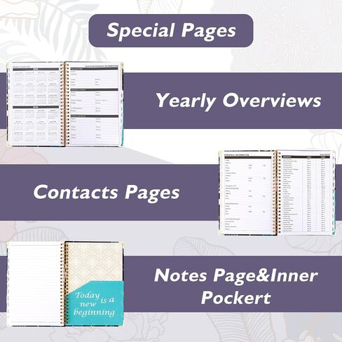 Planner 2025-2026, 12 Month Daily Weekly and Monthly Calendar Planner, Academic Agenda Journal Planners, Jul 2025 - Jun 2026, 6.5" x 8.6" Hardcover Notebook with Tabs for Office School Supplies in Saudi Arabia