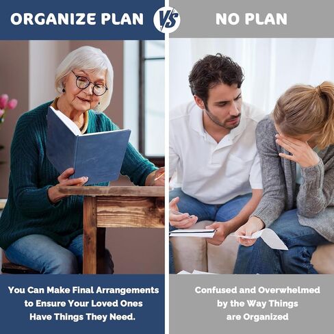 End of Life Planner, Wish List - Guided Final Arrangements When I'm Gone Workbook for Beneficiary, Last Wishes Preparation & Funeral Planning With Pockets for Documents,7x10" in Saudi Arabia