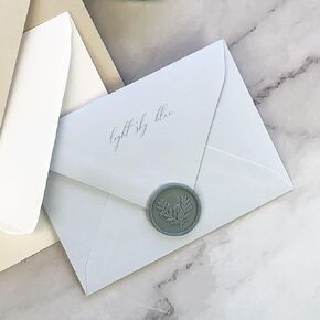 Light Sky Blue Wedding Envelopes | 25 Blank Envelopes | A7 (5 1/4 x 7 1/4) for 5x7 Cards | Euro Flap 81T Heavyweight Paper