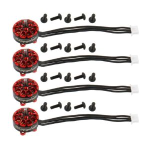 HAPPYMODEL 4PCS EX1103 1103 6000KV 7000KV 8000KV 12000KV 2-4S Brushless Motor CW CCW for Sailfly-X Larva X Toothpick RC Racing Drone FPV Models (CCW 8000KV)