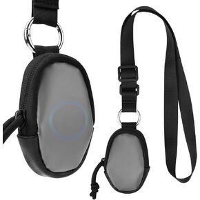 Homakover Portable Classroom Doorbell Button Lanyard Holder, Carrying Case for Universal Classroom Doorbell Button, Adjustable Doorbell Buttons Bag for Teachers (Black)