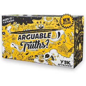 New A Card Game of Unlikely Arguments and Ridiculous Conspiracies | Fast-Paced Party Game of Debates & Hilarious Topics | Ages 12+ | 4-8 Players | 325 Debate Prompts
