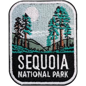 EMBROBOF Sequoia National Park Patch – 3 inches, Cool National Park Patches Collection – Iron On/Sew On Embroidered Travel Patches for Backpacks