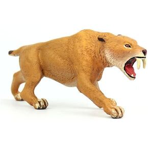 Saber-Toothed Tiger Ancient Creatures Animal Model Figures Cake Toppers Playset Eduactional Toys Party Playset