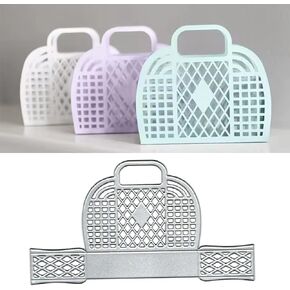3D Basket Frame Metal Die Cuts Cutting Dies Paper Cards Cutting Dies Cut Stencils for DIY Embossing Card Making Book Tags Decorative Paper Dies Scrapbooking