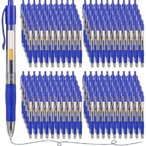 Jetec 500 Pcs Premium Gel Roller Pens Bulk, Fine Point 0.7 mm, Retractable Gel Ink Roller Ball Pens for Writing Journaling Taking Notes Office (Black)