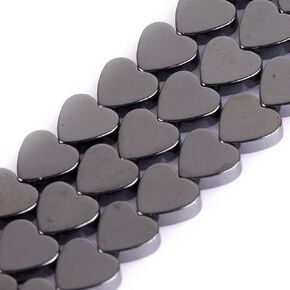 HAAMIIQII 180pcs 6mm Natural Black Hematite Loose Gemstone Beads Rondelle Shape Spacer Stone Beads for Jewelry Making DIY Bracelet Necklace