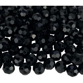 Jmassyang 100 Pieces 8mm Faceted Round Crystal Glass Beads Spacer Beads for Jewelry Making, Bracelets Necklaces Earrings Wind Chimes Suncatchers(Red)