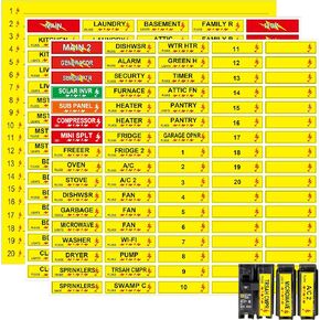 Circuit Breaker Decals Electrical Panel Identification Labels 170 Pcs Fuse Box Stickers Plugs and Lights Circuit Breaker Directory Fuse Panel Marker Sign for Home Office Electrical Panels