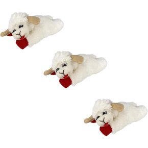 MULTIPETLamb Chop Cat Toy-Size 4" Pack of 3