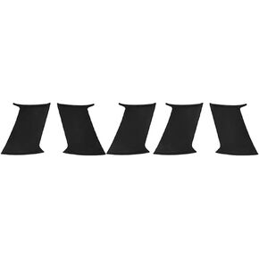 for Subaru for Impreza WRX 2002-2007 & WRX 2004-2007 & WRX Limited/WRX TR 2006-2007 5pcs ABS Trunk Spoiler Wing Stabilizer Add on Rear Unpainted Black Unfinished ASTSB-SI02STI