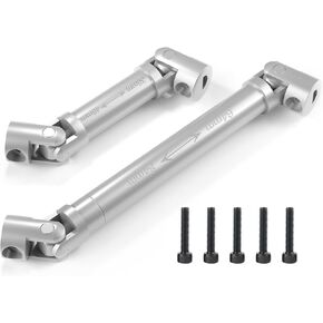 OGRC Stainless Steel D-Shaped Hole Center Drive Shaft for SCX24 Gladiator 1/24 RC Crawler Upgrade Parts - 20g/Set