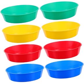 Homoyoyo 8pcs Color Mixing Trays for Painters Smooth Paint Pallet for Watercolor and Pigment Mixing for Artists and Projects