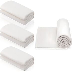 6 Pcs Natural Cotton Quilt Batting Heat Resistant Batting Warm White Cotton Lightweight Lining for Potholders Quilting Fabric Sewing Crafts Wearable Arts Place Mat(39 x 39 Inch)