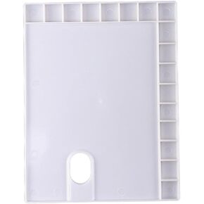 ARTIBETTER 3Pcs 17 Plastic Mixing Painting Trays for Watercolor Pigments Lightweight Easy to Clean Art Supplies for Artists Students for Color Mixing and Storage