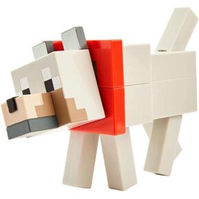 Mattel Minecraft Fusion Wolf Figure Craft-a-Figure Set, Build Your Own Minecraft Character to Play with, Trade and Collect, Toy for Kids Ages 6 Years and Older