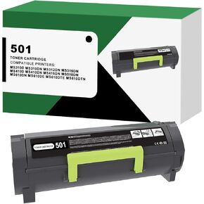501 50F1000 Black Toner Cartridge Replacement for Lexmark MS310d MS310dn MS312dn MS315dn MS410d MS410dn MS415dn MS510dn MS610dn MS610de MS610dte MS610dtn Printer, (1,500 Pages, 1-Pack)