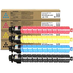 IM C2000 IM C2500 Toner Cartridge High Capacity Compatible for Ricoh IMC2000 IMC2500 Toner 842307 842308 842309 842310 Replacement for Ricoh Lanier Savin IM C2000 IM C2500 IMC2500 IMC2000 Printer