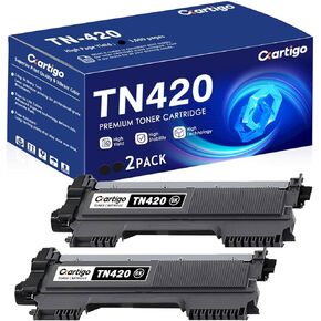 TN420 Black Toner Cartridge 2 Pack Replacement for TN-420 TN 420 Compatible with Brother HL-2270DW HL-2280DW HL-2230 HL-2240 MFC-7360N MFC-7860DW DCP-7065DN Intellifax 2840 2940 Printer
