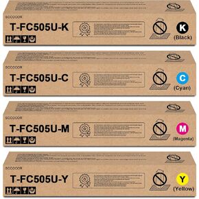 T-FC505U T-FC505U-K T-FC505U-C T-FC505U-M T-FC505U-Y Toner Cartridge Replacement for Toshiba e-Studio 2505AC 3005AC 3505AC 4505AC 5005AC Printer