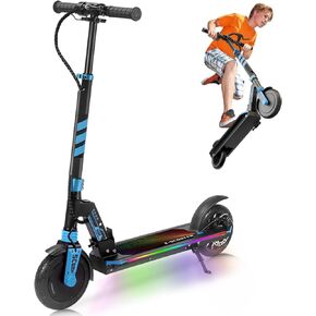 E200/ED200 Electric Scooter for Kids Ages 8-14 & Teens,180/200w Motor,12/18 MPH 12/15 Mile Range,LED Display 220 lbs Capacity,Dual Shock Absorbers，LED Colorful Lights & Adjustable Height in Saudi Arabia