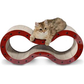 Modular Cat Scratcher with Sturdy Wooden Frame - Multiple Shapes for Cats and Interactive Fun