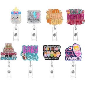 5Pcs Nurse Badge Reels Retractable Badge Holders with Alligator Clip Skeleton Letter Patterns Cute Radiology Badge Reel ID Cards Holder RN Nurse Doctor Gifts Accessories (Orthopaedics)