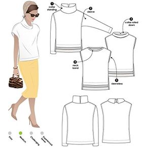 Style Arc Sewing Pattern - Esme Designer Knit Top (Sizes 04-16)