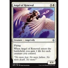 Magic The Gathering - Angel of Renewal (018/274) - Battle for Zendikar