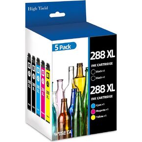 PGI-280 XXL/CLI-281 XXL Ink Cartridges Compatible for Canon Ink 280 and 281 Cartridges for Canon tr8620a Ink cartridges to Use with TR8620 TR8520 TR8600 TS9521C TS702a TS9520 Printers (5 Packs)