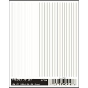 Woodland Scenics DT514 Stripes White 1/64-3/16 WOOU2514