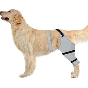 Dog Rear Leg Sleeve to Stop Licking, Surgical Sleeve for Recovery After TPLO, ACL, Wound Cover for Back Leg, Dog Cone Alternative for Surgery(Left Leg, L)